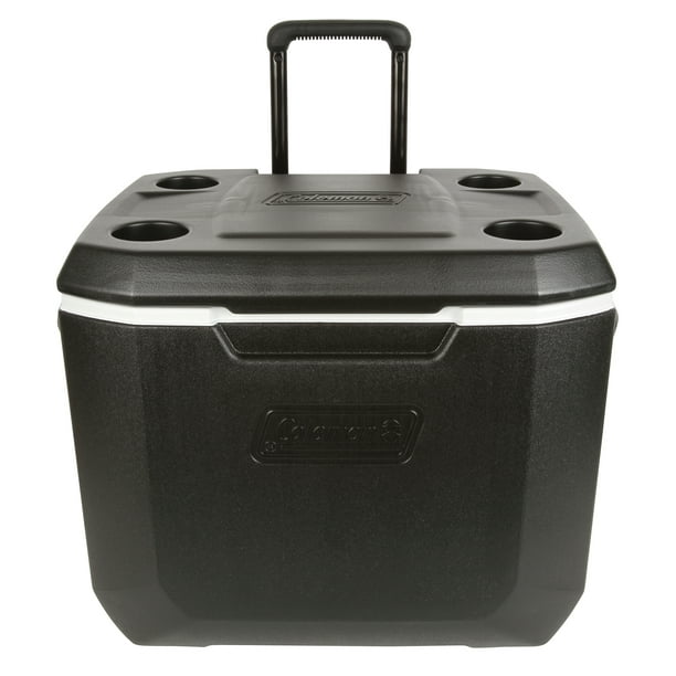 Coleman 50-Quart Xtreme 5-Day Heavy-Duty Cooler with Wheels, Black 