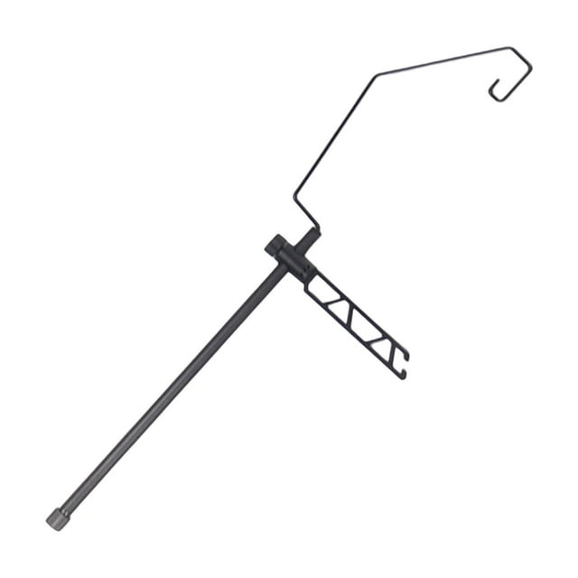 Soporte para linterna de camping, soporte colgante de aleación de aluminio y acero inoxidable, para lámpara, colgador de poste de luz para jardín y
