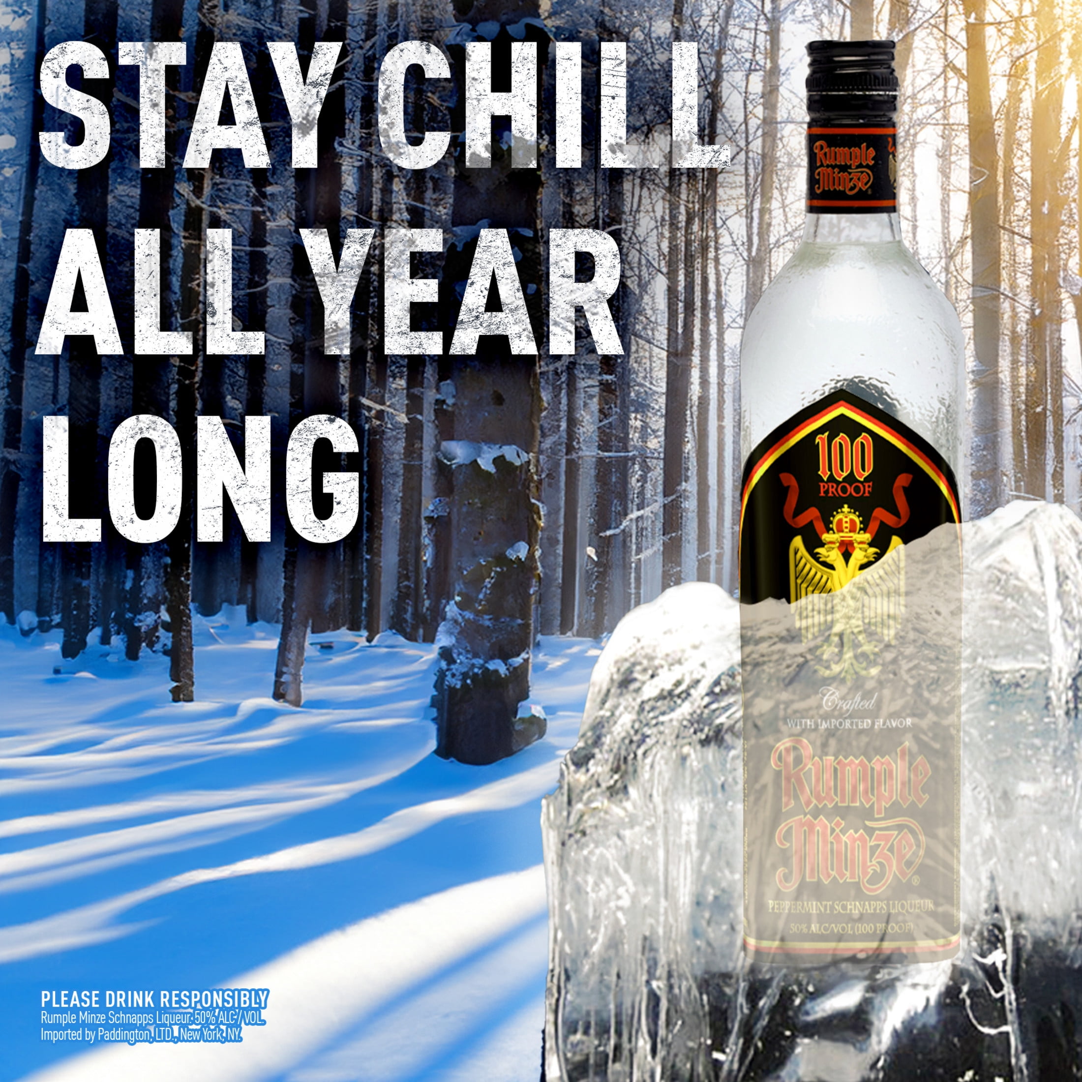 Rumple Minze Peppermint Schnapps, 750 mL, 50% ABV