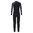thumbnail image 2 of iiniim Girls Athletic Gymnastics Dance Unitard Sparkly Long Sleeve Leotard Full Body Jumpsuit 6-16 Black 16, 2 of 7