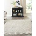 thumbnail image 3 of Rugs.com Athena Shag Collection Rug – 5' x 8' Ivory Shag Rug Perfect For Bedrooms, Dining Rooms, Living Rooms, 3 of 9
