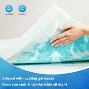 Beddle 2 inches Memory Foam Mattress Topper,Queen Size,CertiPUR-US Certified