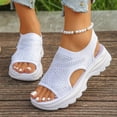 thumbnail image 3 of Dakaela Womens Walking Sandals Arch Support Platform Orthotic Slingback Summer Shoes Plantar Fasciitis Casual Open Toe Sport Sandal White Size 7.5, 3 of 9