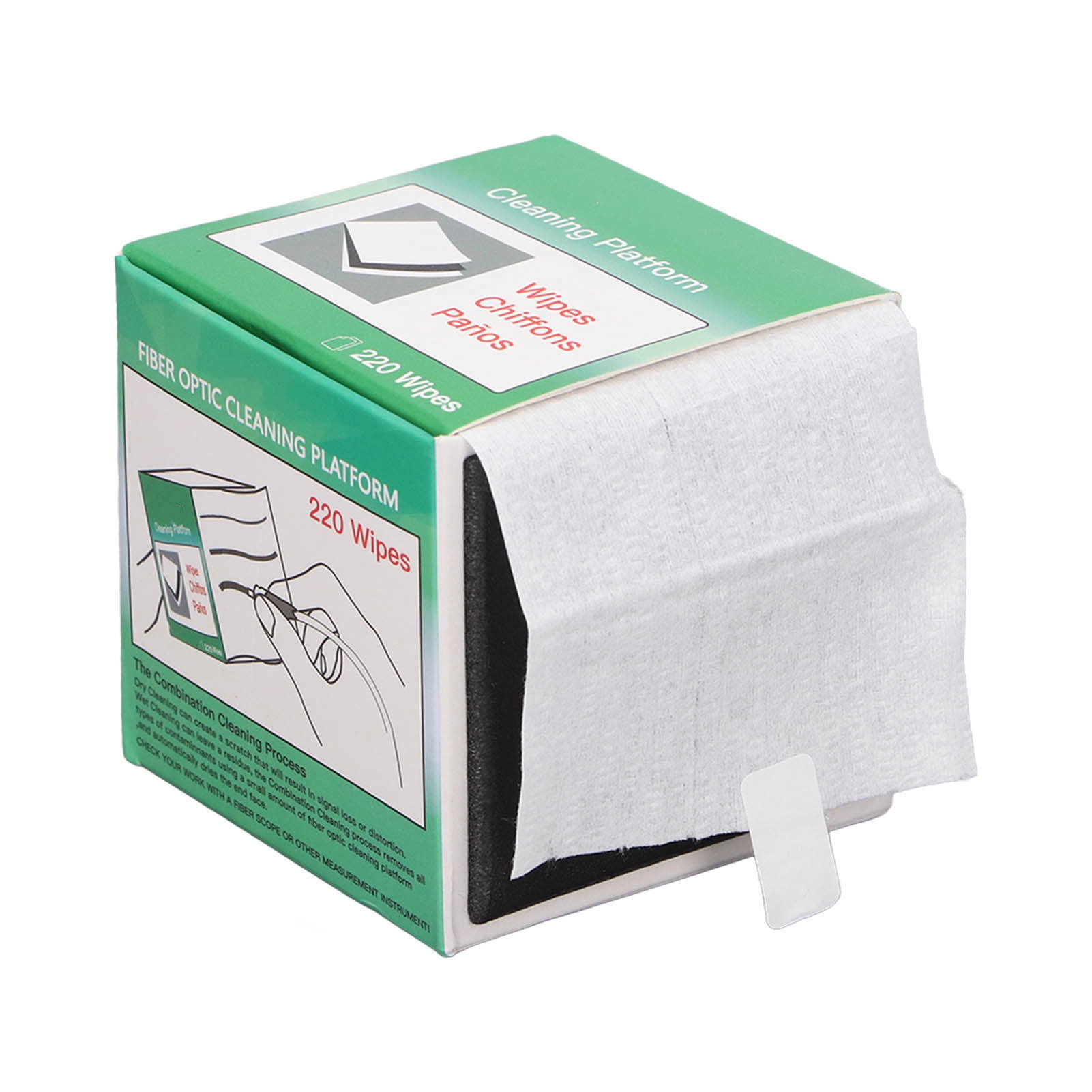 Fiber Optic Cleaning Wipe, Fiber Optic Wipe Soft 220 Sheets  Water Absorption  For Machine