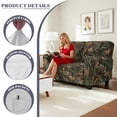 thumbnail image 4 of TSOVTHRID Forest Camo Pinecone Print Loveseat Sofa Cover for 2 Seat Sofa Recliner Loveseat Cover 6-Piece Stretch Couch Cover Washable Furniture Protector for Dog Pet, 4 of 7