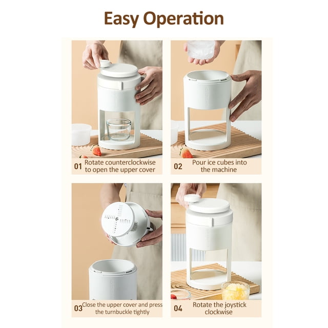 Machine à Glaçons, Moule à Crème Glacée Fête Crème et Moule à Crème Glacée Fête Cornets de Neige Machine à Glaçons Cornets de Neige Crème Glacée Râpée Bricolage Rase-Crème Glacée Bricolage Cornet Broyé avec Machine à Glaçons Machine à Glaçons Portative Crème Glacée Manuelle avec Moule à Crème Glacée