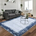 thumbnail image 2 of Hasoo Rug Indoor Area Rug Modern, Easy Cleaning Carpet for Living Room, Navy Blue, 6' x 9', 2 of 6