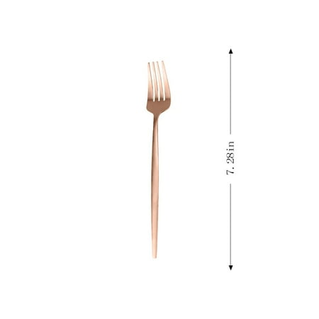 

Rose Gold Cutlery Teaspoon Stainless Steel Dinnerware Fork Table Knife Chopsticks Kitchen Accessories Travel Tableware Flatware
