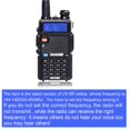 thumbnail image 2 of Radio bidireccional Baofeng UV-5R Ham de doble banda 144-148/420-450 Mhz, 2 of 9