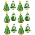 thumbnail image 3 of Gymnture 12 Resin Mini Christmas Tree Figurines for Fairy Garden and Dollhouse Decoration, 3 of 10