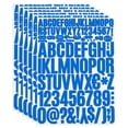 thumbnail image 1 of Uxcell Letras y Números de Vinilo Kit de Calcomanías, Calcomanías Autoadhesivas para Buzón, Señal Azul Claro 612 Piezas 6 Hojas, 1 of 6