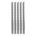 thumbnail image 4 of 5PCS Impact Drill Bits with Carbide Tip Rotary Hammer Bit 2 Flute Spiral Bits for Brick Concrete 210mm 12mm / 0.47in, 4 of 5