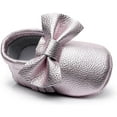 thumbnail image 5 of Leather Baby Moccasins Hard Soled Tassel Crib Toddler Shoes for Boys and Girls, 5 of 7