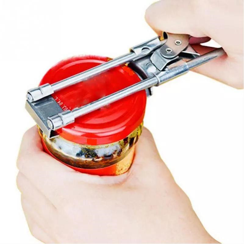 Adjustable Multifunctional Stainless Steel Can Opener Jar Lid Gripper Kitchen