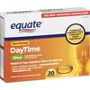 Equate Non-Drowsy Pain Reliever Nasal Decongestant Daytime Sinus, 20 Softgels