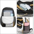 thumbnail image 4 of Black and Gold Marble Pattern 17" School Backpacks for Teens,Waterproof Oxford Fabric,S-Shape Padded Straps for School,Travel,Hiking,Camping, 4 of 6
