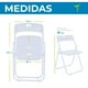 thumbnail image 2 of Silla Plegable Acero Tubular Calibre 18 VIVIANA Plástico Resistente C/ Patas Antiderrapante Multifuncional Onof, 2 of 6