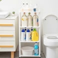 thumbnail image 3 of Ounissouiy Estante organizador de baño, estante de almacenamiento de plástico multicapa para cocina, soporte para espacio lateral para nevera, accesorios Almacenamiento y organización del hogar, 3 of 6