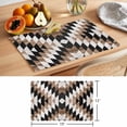 thumbnail image 6 of Southwest Brown Placemats Set of 8 Geometric Farmhouse Aztec Tribal Place Mats Indoor Wipeable Table Mats Washable Cloth Dining Table Placemats for Kitchen Holiday Party Home Decor 13x19 Inch, 6 of 9