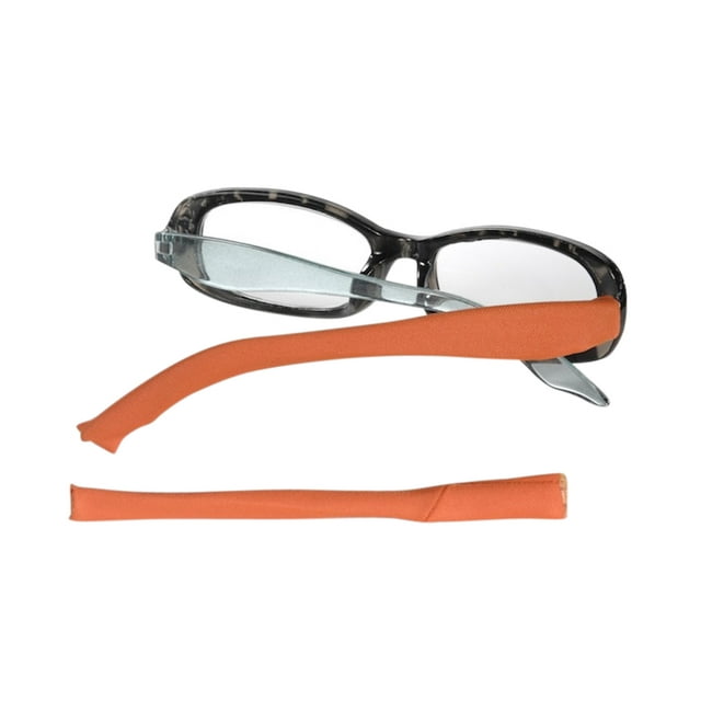 Temeplesox Manchons de Lunettes Couvre-Bras Confort Couleur, Orange Grand
