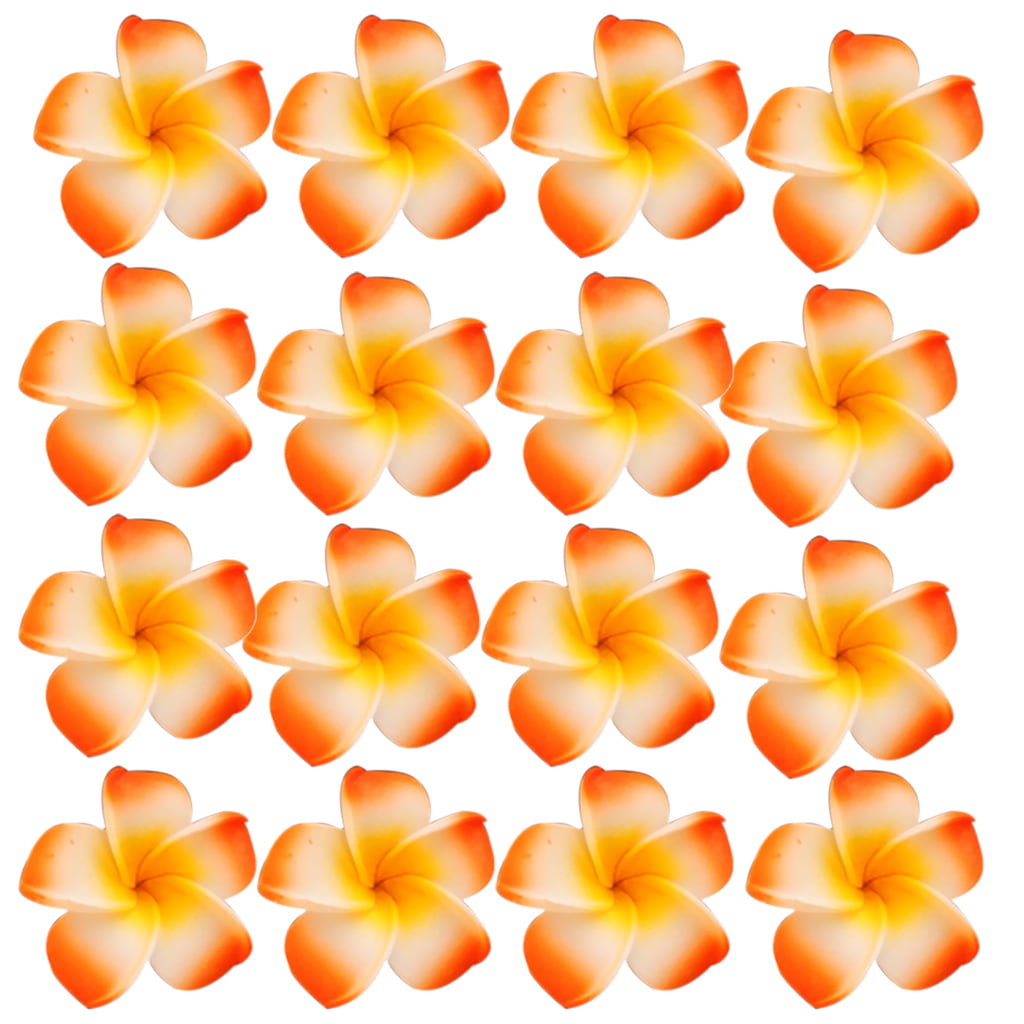 20-100x Artificial Hawaiian Frangipani Plumeria Foam Head Flower Wedding Decor 