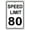 black, variant on Speed Limit 80 MPH Miles Per Hour Black Letters Zone Slow Down Speeding Restriction Alert Attention Caution Warning Notice Aluminum Metal Tin 8" x 12" Sign Plate