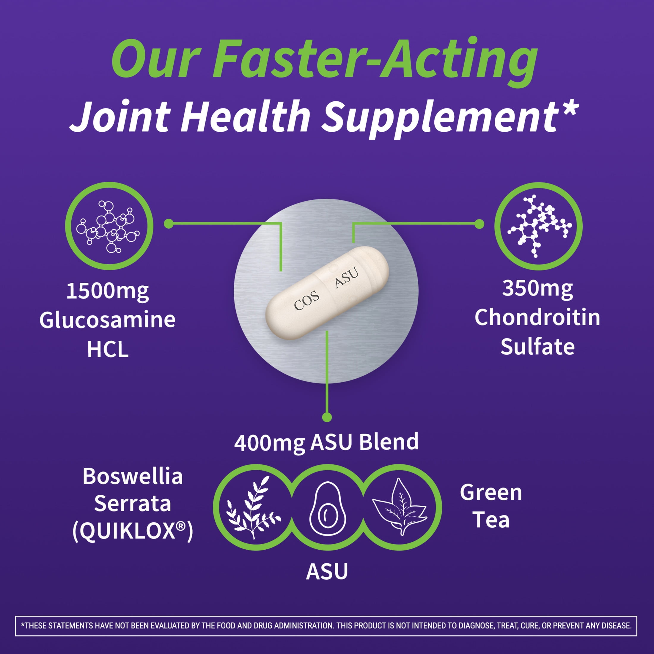 Nutramax Cosamin® ASU Joint Health Supplement, 150 Capsules