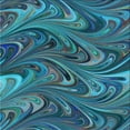 thumbnail image 1 of Ahgly Company Machine Washable Indoor Square Transitional Dark Turquoise Green Area Rugs, 4' Square, 1 of 7