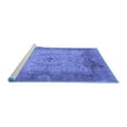 thumbnail image 2 of Ahgly Company Machine Washable Indoor Square Oriental Blue Traditional Area Rugs, 3' Square, 2 of 4