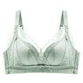 thumbnail image 3 of LYEAA Push up Bras for Women Wireless Lace Daily Bras Wirefree Adjustable Strap Lift Soft Bralette No Wire Breathable Comfort Sleeping Bras Green L, 3 of 3