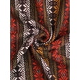 thumbnail image 5 of DARING DIVA Women's Plus V Neck 3/4 Sleeve Knit Blouse 1X Red Brown, 5 of 6