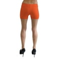 thumbnail image 3 of Vivian's Fashions Legging Shorts - Cotton, Misses Size (Orange, 3X), 3 of 3