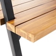 thumbnail image 5 of Slatted Wood Top / Outdoor Dining with Greenery / Durable and Stable Table, 5 of 5
