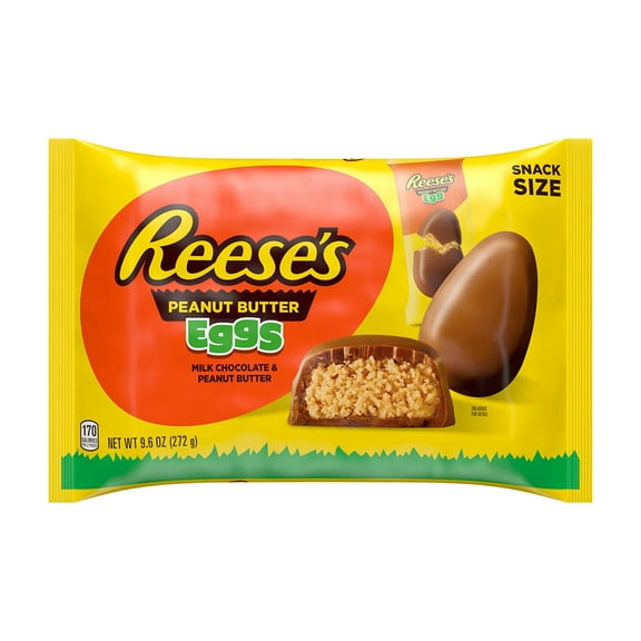Reese,S Milk Chocolate And Peanut Butter Eggs, Easter Candy, 9.6 Oz Bag