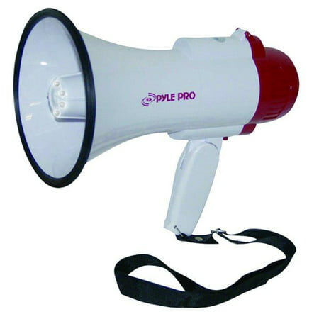 PYLE PMP37LED - Mini Compact Megaphone Bullhorn with Siren Alarm and LED (Best Megaphone For Protests)
