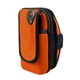 thumbnail image 2 of ejercicio Al Brazalete Teléfono Bolsa Gimnasio Llaves Titular Naranja Cola Bolsa de poliéster, 2 of 6
