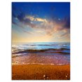 thumbnail image 2 of Ciel Nuageux avec Bord de Mer Vibrant - Impression sur Toile de Plage Moderne, 2 of 3