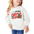 thumbnail image 2 of Fiudx Sudadera Navideña, Suave Mezcla de Algodón y Poliéster, para Niños, Cuello Redondo, Manga Larga, Estampado Festivo, Uso Diario Informal, Moda para Niños y Niñas, Suave con La Piel, Regalo Perfe, 2 of 4