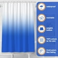thumbnail image 5 of Bathroom Sets with Shower Curtain and Rugs （Waterproof Shower Curtains Bathroom Rugs Toilet Rug Toilet Lid Cover） Shower Curtain Set for Luxury Bathroom Decor, 5 of 7