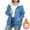 Warm Jackets-Blue, variant on Gamivast Women Sherpa Lined Jackets Plus Size Winter Letter Graphic Hooded Zip up Warm Coats with Pockets Trendy Long Sleeve Loose Casual Jacket Fashion Outerwear