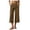 *Brown, variant on VBVC Women's Straight Leg Corduroy Capri Pants , High Waisted Cropped Trousers For Women , Ladies' Casual Relaxed Pants with Pockets, Brown , S-2XL