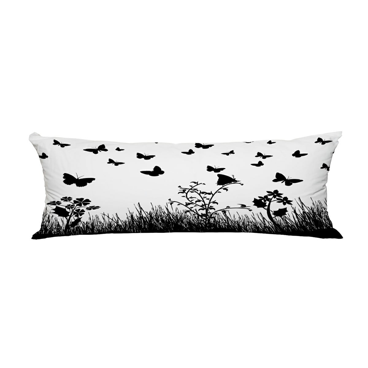 ABPHQTO Butterflies Flowers And Grass Body Pillow Covers Pillow Case