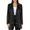 Black, variant on Vedolay Casual Tops for Women Women's Casual Blazer Solid Double Blazer Open Front Suit Jacket,Black XS
