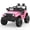 Pink, variant on GOCAPTAIN 12V Electric Ride on Car, Kids Ride on Truck with Remote Control, LED Headlights, Music Player, Single Seat, Ages 3-8, White