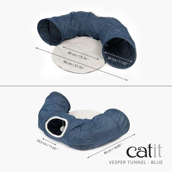 Tunnel Vesper Catit, bleu