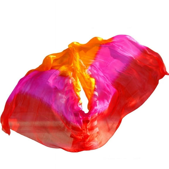 Belly Dance Veils Silk Veils Handmade Gradual Color Veils Dance Performance Props