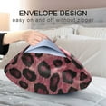 thumbnail image 4 of Yayeee Pillowcase Queen Size Set of 2 Satin Wrinkle Resistant Envelope Pillow Case, Deep Red Leopard Pattern, 4 of 8