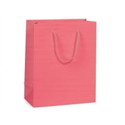 Coral Rose Matte Cub Gift Bags (100 Pack ) 8x4x10"