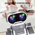 thumbnail image 4 of Iumwxz Rechargeable Remote Robot Toys Educational Rc Robot Gift 2.4g Robot Remote Control Intelligent Interactive Robot Color Changing Light and Music Home Decor christmas clearance indoor, 4 of 5