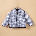 thumbnail image 6 of FAIWAD Kids Quilted Puffer Jacket Reversible Button down Collared Coat Boys Girls Soft Winter Outerwear, 6 of 9